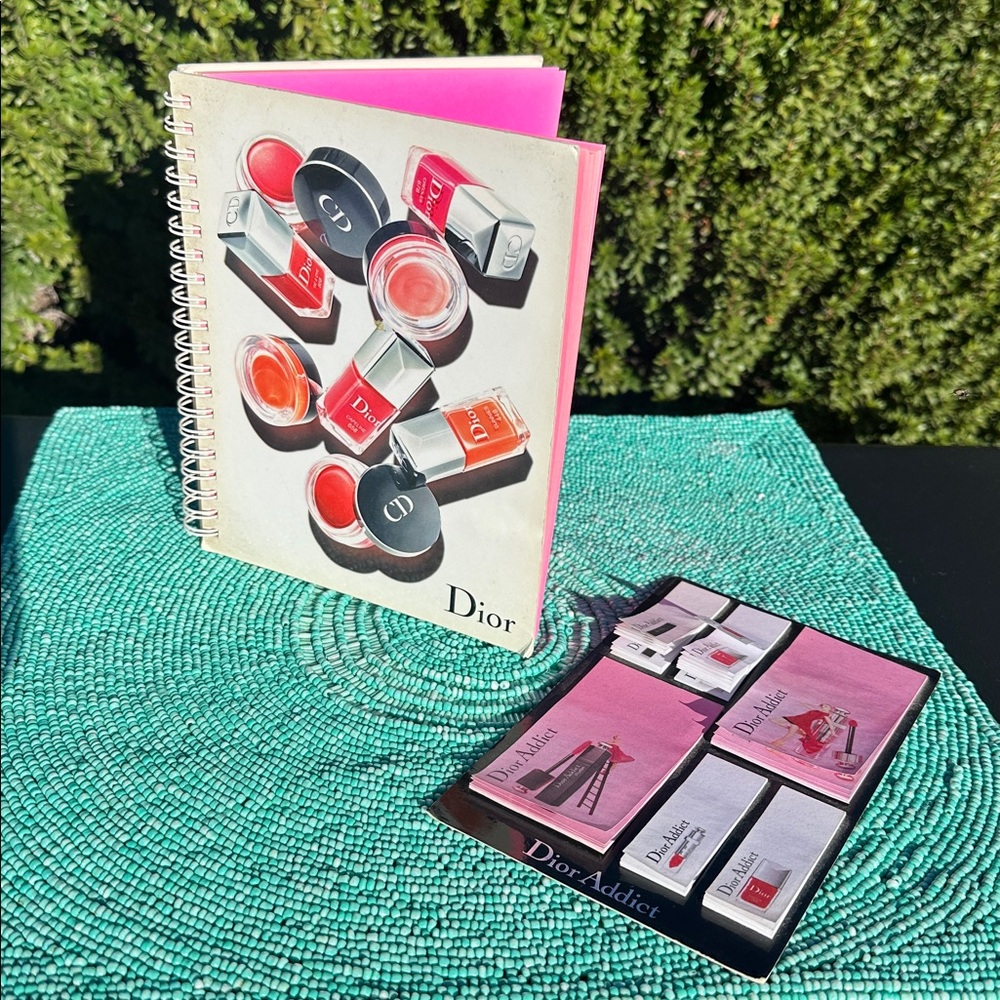 Christian Dior Beauty Journal/Notebook & Christian Dior sticky notes-brand new